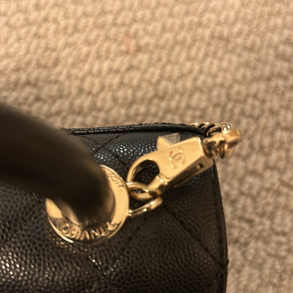 Chanel Black Quilted Caviar Extra Mini Coco Handle TPM Gold Hardware, 2021 - Picture 3 of 15